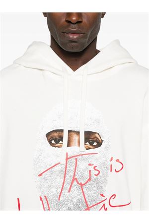 White cotton hoodie IH NOM UH NIT | NUW25261081